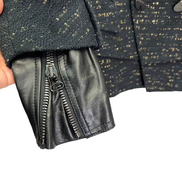 3.1 Phillip Lim Black and Gold Textured Blazer - Picture 6 of 13